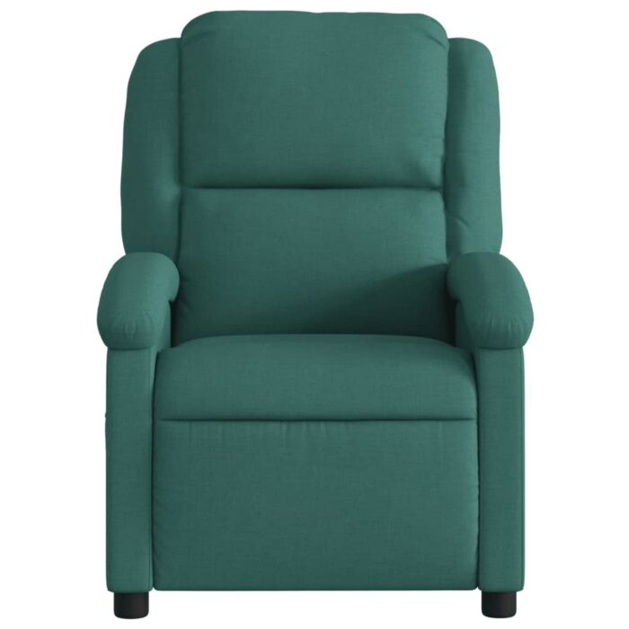 Fauteuil de massage inclinable Vert foncé Tissu – Image 2