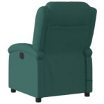 Fauteuil de massage inclinable Vert foncé Tissu – Image 4