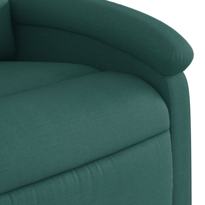 Fauteuil de massage inclinable Vert foncé Tissu – Image 7
