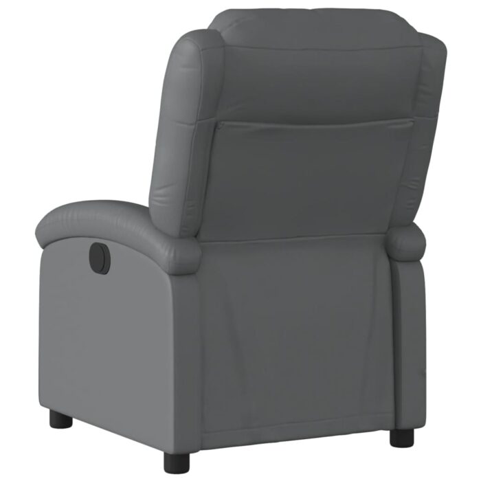 Fauteuil inclinable Gris Similicuir – Image 3