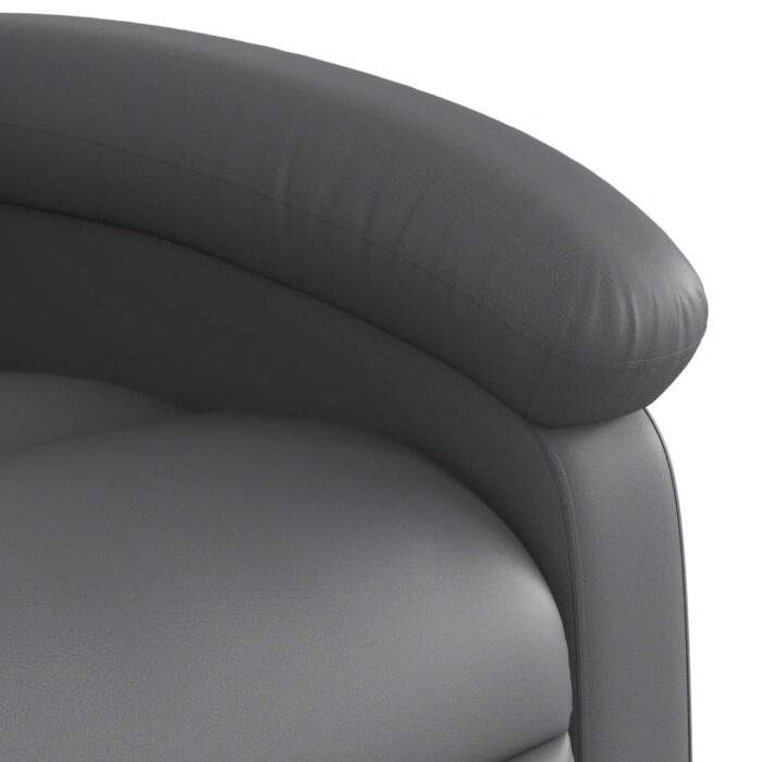 Fauteuil inclinable Gris Similicuir – Image 6