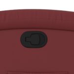 Fauteuil inclinable Rouge bordeaux Similicuir – Image 7