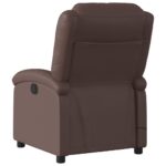 Fauteuil de massage inclinable Marron Similicuir – Image 4