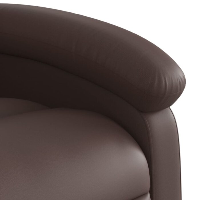 Fauteuil de massage inclinable Marron Similicuir – Image 7