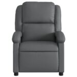 Fauteuil de massage inclinable Gris Similicuir – Image 2