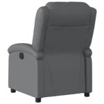 Fauteuil de massage inclinable Gris Similicuir – Image 4