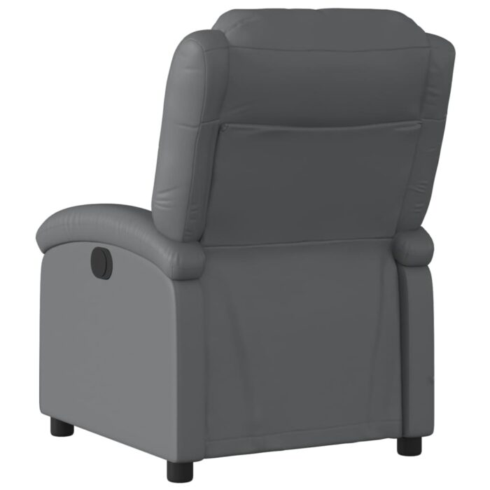Fauteuil de massage inclinable Gris Similicuir – Image 4