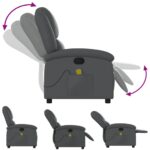 Fauteuil de massage inclinable Gris Similicuir – Image 5