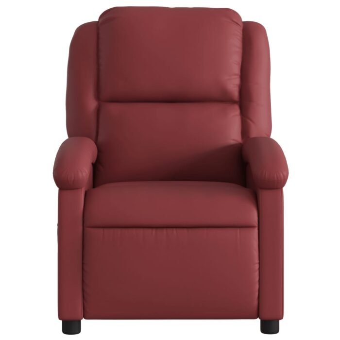 Fauteuil de massage inclinable Rouge bordeaux Similicuir – Image 2