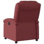 Fauteuil de massage inclinable Rouge bordeaux Similicuir – Image 4