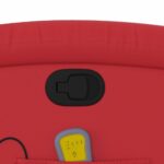 Fauteuil de massage inclinable rouge similicuir – Image 8