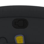 Fauteuil de massage inclinable noir cuir véritable – Image 8