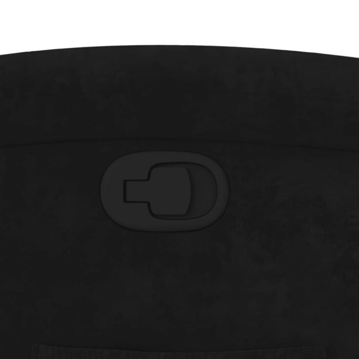 Fauteuil inclinable noir velours – Image 7