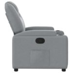 Fauteuil inclinable Gris clair Tissu – Image 2