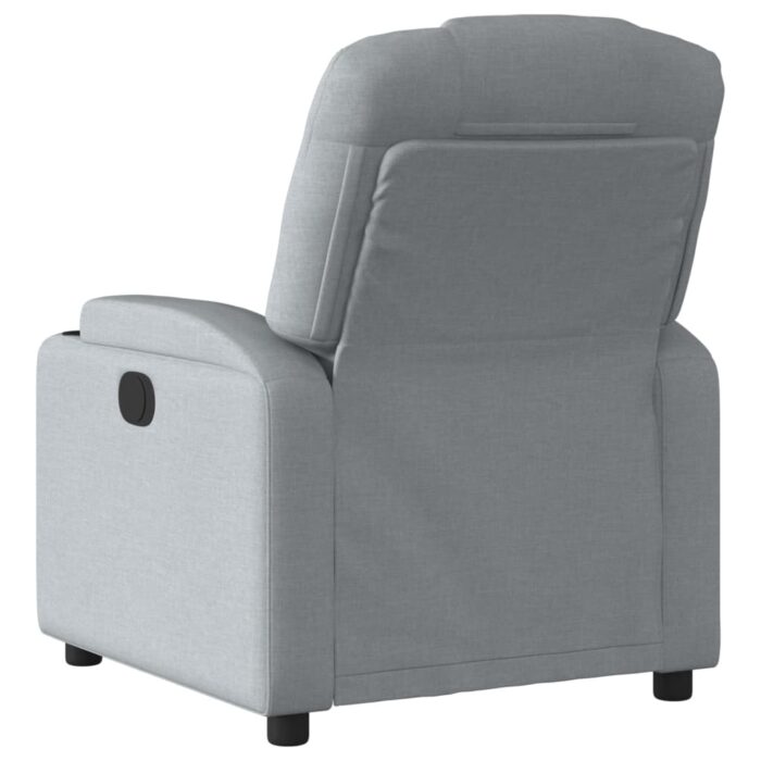 Fauteuil inclinable Gris clair Tissu – Image 3