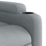 Fauteuil inclinable Gris clair Tissu – Image 6
