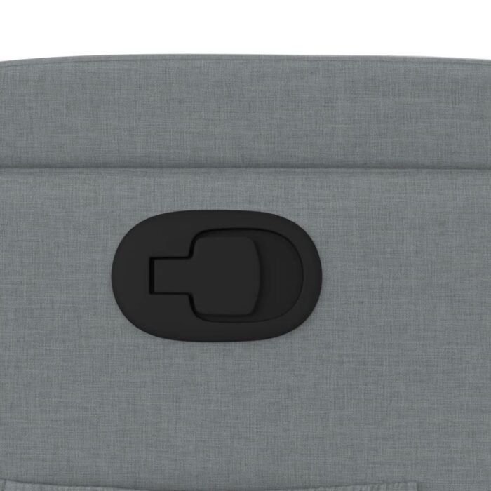 Fauteuil inclinable Gris clair Tissu – Image 7
