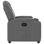 Fauteuil inclinable Gris foncé Tissu – Image 2