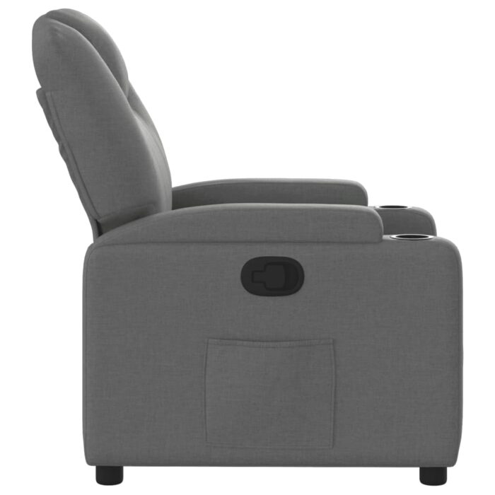Fauteuil inclinable Gris foncé Tissu – Image 2