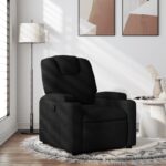 Fauteuil inclinable Noir Tissu