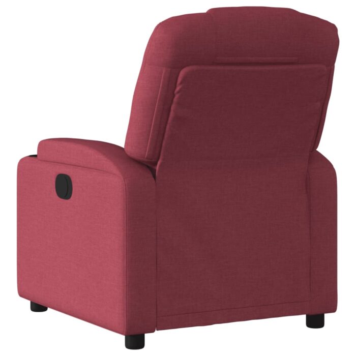 Fauteuil inclinable Rouge bordeaux Tissu – Image 3