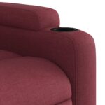Fauteuil inclinable Rouge bordeaux Tissu – Image 6