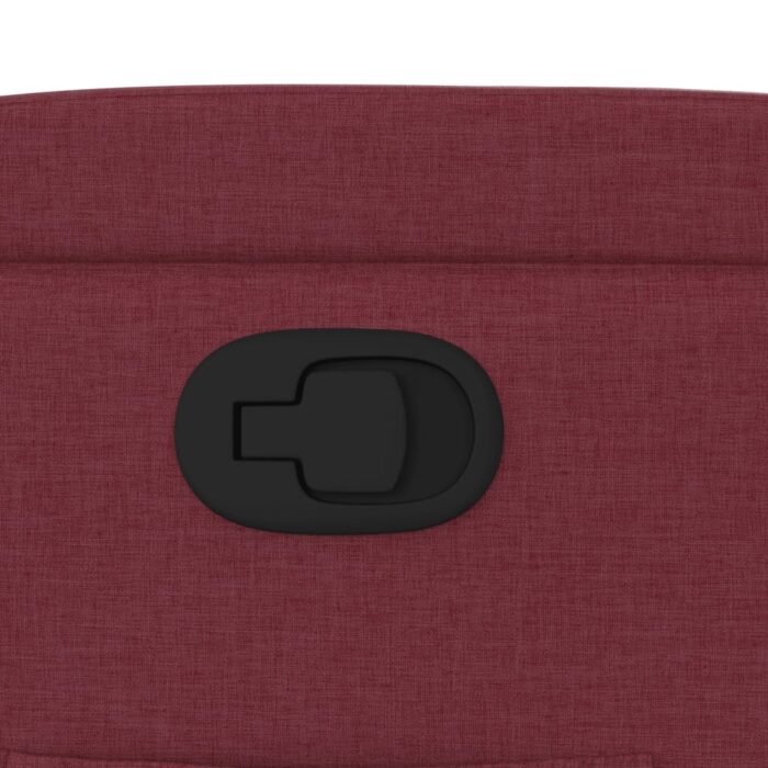 Fauteuil inclinable Rouge bordeaux Tissu – Image 7