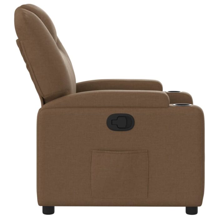 Fauteuil inclinable Marron Tissu – Image 2