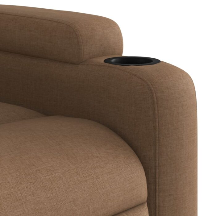 Fauteuil inclinable Marron Tissu – Image 6