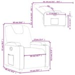 Fauteuil inclinable Marron Tissu – Image 9