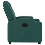 Fauteuil inclinable Vert foncé Tissu – Image 2