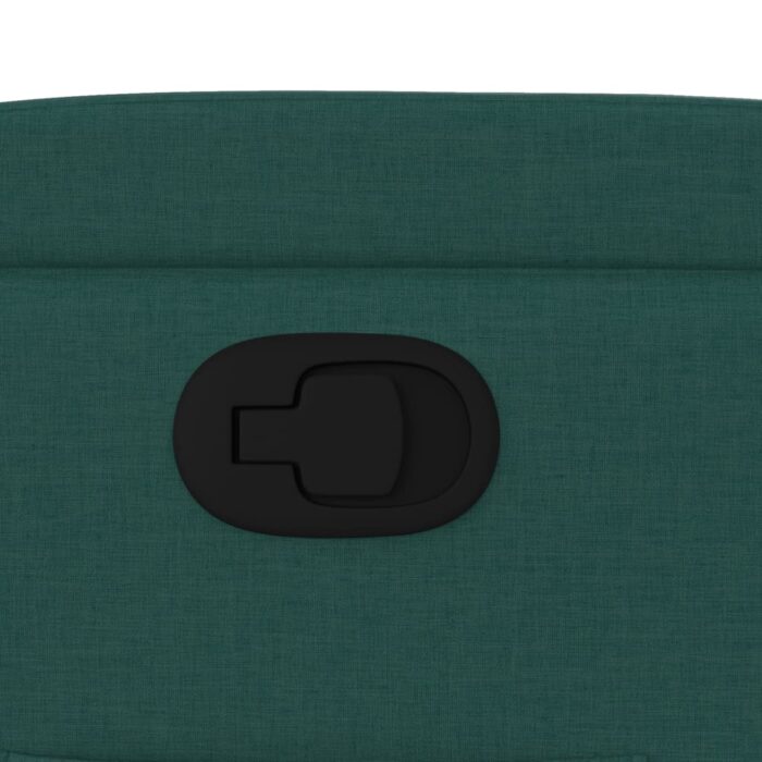 Fauteuil inclinable Vert foncé Tissu – Image 7