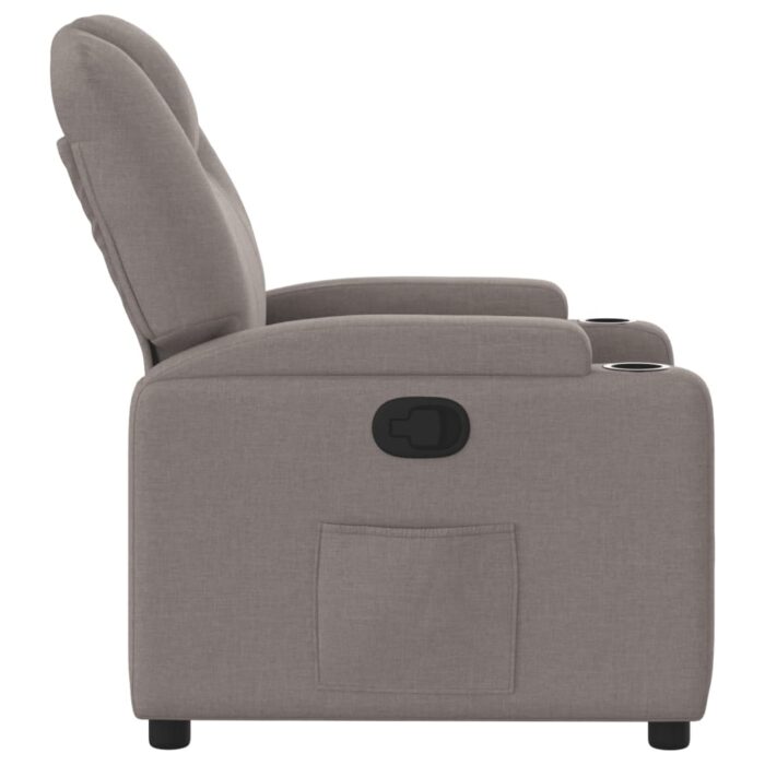 Fauteuil inclinable Taupe Tissu – Image 2