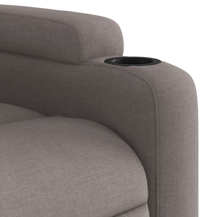 Fauteuil inclinable Taupe Tissu – Image 6