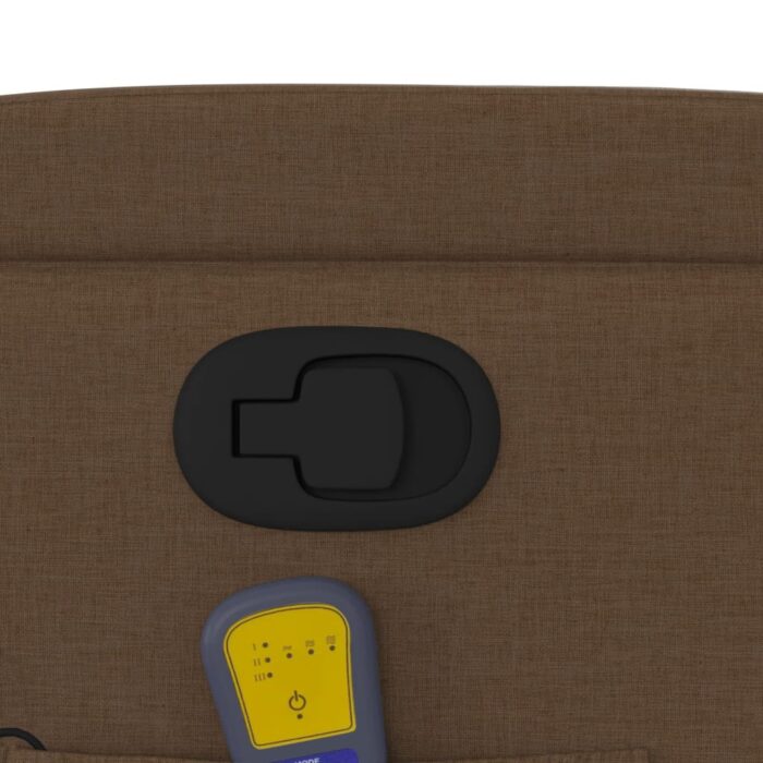 Fauteuil de massage inclinable Marron Tissu – Image 8