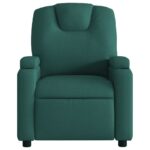 Fauteuil de massage inclinable Vert foncé Tissu – Image 2
