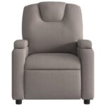 Fauteuil de massage inclinable Taupe Tissu – Image 2