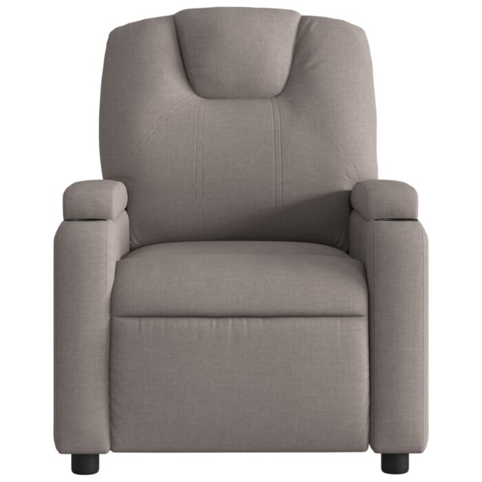 Fauteuil de massage inclinable Taupe Tissu – Image 2