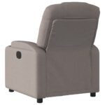 Fauteuil de massage inclinable Taupe Tissu – Image 4