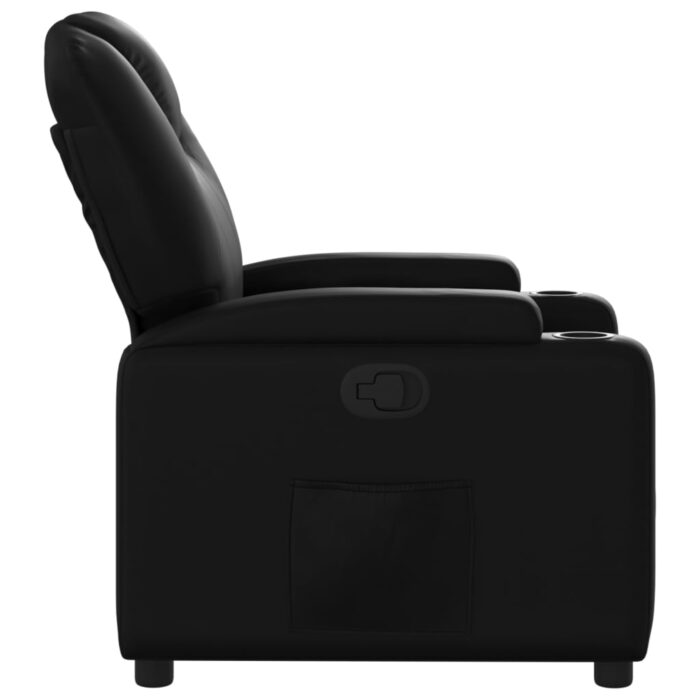 Fauteuil inclinable Noir Similicuir – Image 2