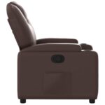 Fauteuil inclinable Marron Similicuir – Image 2