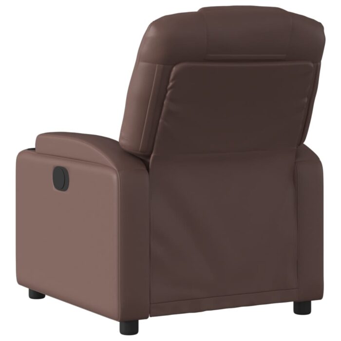 Fauteuil inclinable Marron Similicuir – Image 3