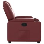 Fauteuil inclinable Rouge bordeaux Similicuir – Image 2