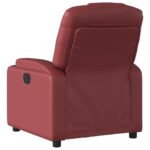 Fauteuil inclinable Rouge bordeaux Similicuir – Image 3