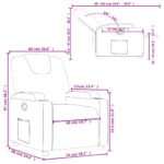 Fauteuil inclinable Rouge bordeaux Similicuir – Image 9