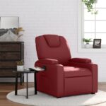 Fauteuil inclinable Rouge bordeaux Similicuir