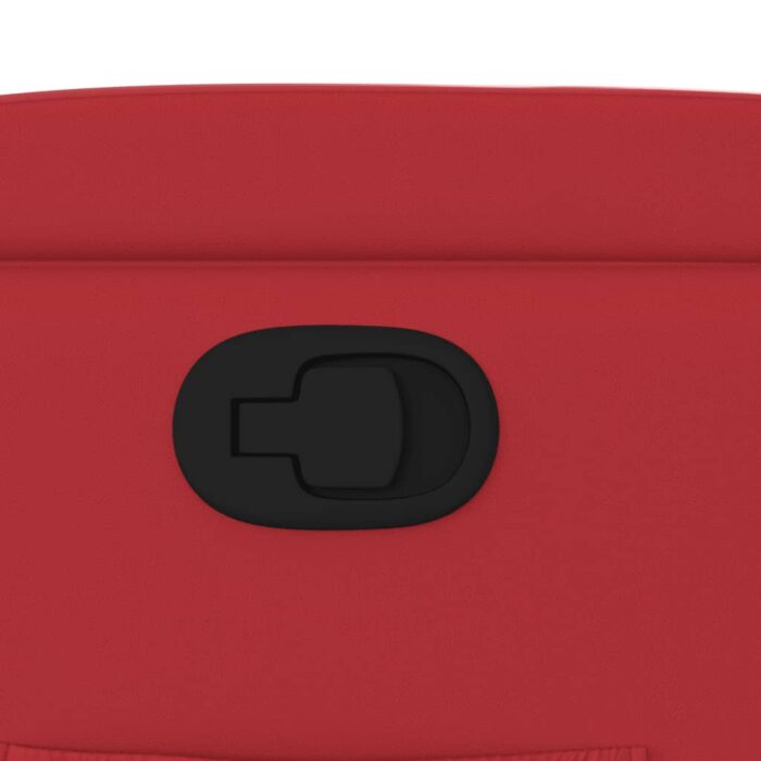 Fauteuil inclinable Rouge Similicuir – Image 7