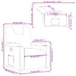 Fauteuil inclinable Rouge Similicuir – Image 9