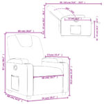 Fauteuil inclinable Cappuccino Similicuir – Image 9