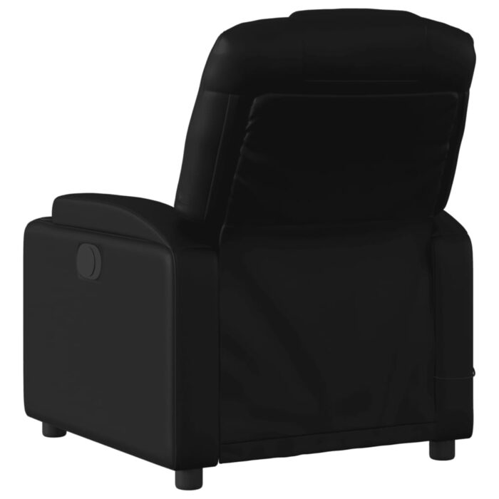 Fauteuil de massage inclinable Noir Similicuir – Image 4